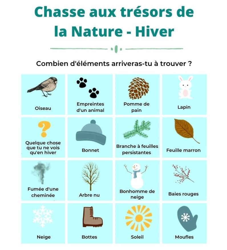 Chasse aux trésors de la nature